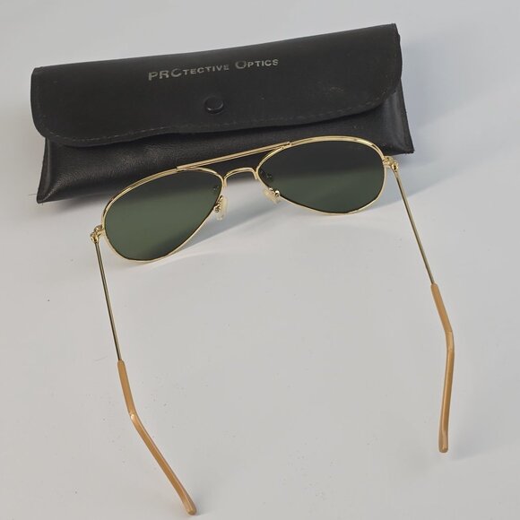 Ray-Ban Sunglasses - green glass / gold frame - Picture 4 of 6
